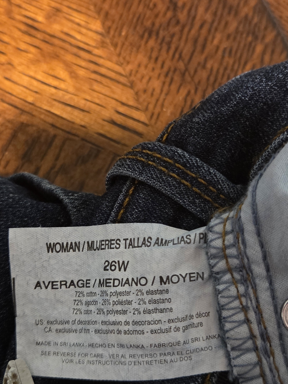 Gloria Vanderbilt Amanda Jeans 26W Dark Wash High Waist Comfort Stretch Denim - Picture 5 of 7